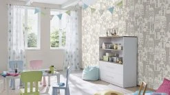 Vliestapete KIDS & TEENS - grau - 10 Meter -Baumarkt Verkaufsgeschäft 9002411100 03 1600Wx1600H