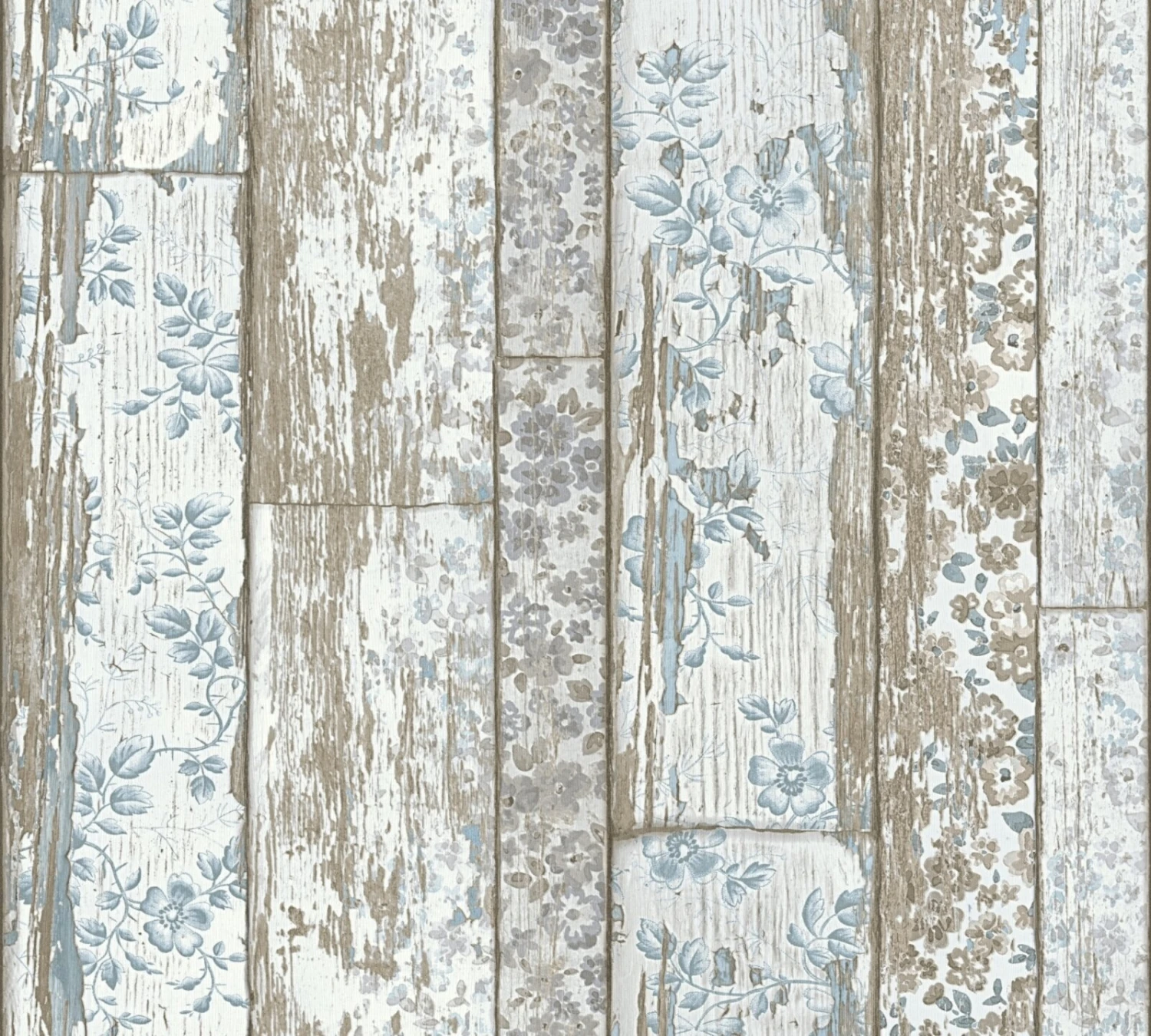 Vliestapete NEUE BUDE 2.0 - beige-blau - Planken - 10 Meter 1 Vliestapete NEUE BUDE 2.0 - beige-blau - Planken - 10 Meter