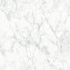 Vliestapete MATERIALS - weiß-braun - Marmor - 10 Meter
