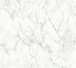 Vliestapete MATERIALS - weiß-braun - Marmor - 10 Meter