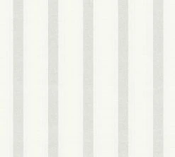 Vliestapete NEUE BUDE 2.0 - weiß - Streifen - 10 Meter