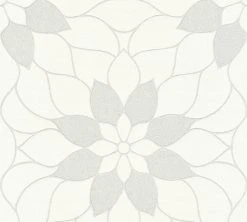 Vliestapete NEUE BUDE 2.0 - weiß - Floral - 10 Meter