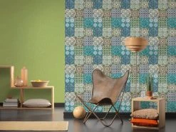 Vliestapete AUTHENTIC WALL 2 - grün - 10 Meter -Baumarkt Verkaufsgeschäft 9002694100 03 1600Wx1600H