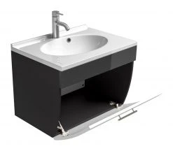 Waschtisch SALONA - anthrazit-weiß - 70 cm -Baumarkt Verkaufsgeschäft 9003346000 03 1600Wx1600H