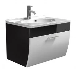 Waschtisch SALONA - anthrazit-weiß - 70 cm