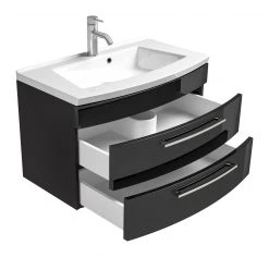 Waschtisch RIMA - anthrazit - mit Waschbecken - 82 cm -Baumarkt Verkaufsgeschäft 9003359300 03 1600Wx1600H