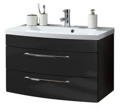 Waschtisch RIMA - anthrazit - mit Waschbecken - 82 cm -Baumarkt Verkaufsgeschäft 9003359300 09 1600Wx1600H