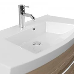 Waschtisch RIMA - Eiche hell - mit Waschbecken - 100 cm -Baumarkt Verkaufsgeschäft 9003359600 03 1600Wx1600H