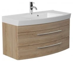 Waschtisch RIMA - Eiche hell - mit Waschbecken - 100 cm