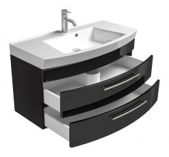 Waschtisch RIMA - anthrazit - mit Waschbecken - 100 cm 6 Waschtisch RIMA - anthrazit - mit Waschbecken - 100 cm -Baumarkt Verkaufsgeschäft 9003359800 03 1600Wx1600H