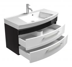 Waschtisch RIMA - anthrazit-weiß - mit Waschbecken - 100 cm 6 Waschtisch RIMA - anthrazit-weiß - mit Waschbecken - 100 cm -Baumarkt Verkaufsgeschäft 9003360100 03 1600Wx1600H