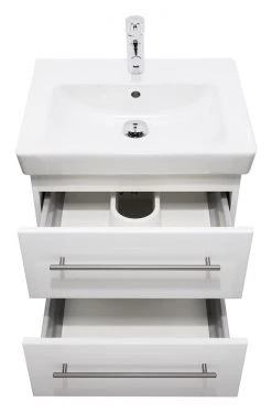 Waschtisch SUBWAY - weiß Hochglanz - mit Keramikbecken -Baumarkt Verkaufsgeschäft 9003607700 04 1600Wx1600H