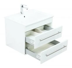 Waschtisch VENTICELLO - weiß Hochglanz - mit Keramikbecken -Baumarkt Verkaufsgeschäft 9003608300 03 1600Wx1600H