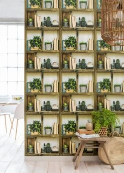 Vliestapete AUTHENTIC WALLS 2 - Regal - 10 Meter -Baumarkt Verkaufsgeschäft 9003721500 03 1600Wx1600H