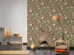 Papiertapete AUTHENTIC WALLS 2 - Stein - braun-grün - 10 Meter -Baumarkt Verkaufsgeschäft 9003722600 04 1600Wx1600H