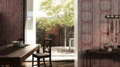 Vliestapete - BOHO LOVE - Holz - beige-rot-lila - 10 Meter -Baumarkt Verkaufsgeschäft 9003728400 04 1600Wx1600H