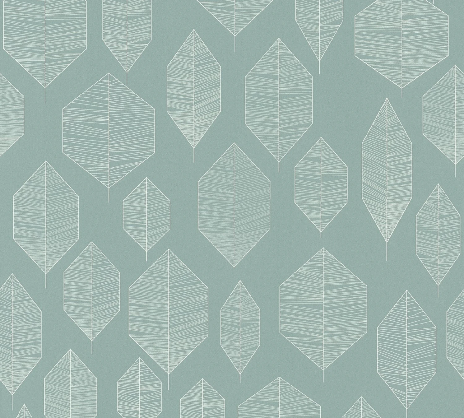 Vliestapete - COLIBRI - Blätter - weiß-grün - 10 Meter 1 Vliestapete - COLIBRI - Blätter - weiß-grün - 10 Meter