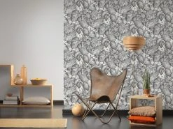 Vliestapete - COLIBRI - Dschungel - schwarz-weiß - 10 Meter -Baumarkt Verkaufsgeschäft 9003732200 04 1600Wx1600H