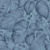 Vliestapete - COLIBRI - Palmenblatt - blau - 10 Meter
