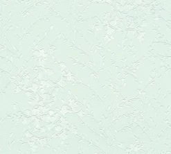 Vliestapete Designdschungel by Laura N.- grün-weiß metallic - Floral - 10 Meter