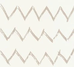 Vliestapete Designdschungel by Laura N.- metallic weiß - Grafik - 10 Meter