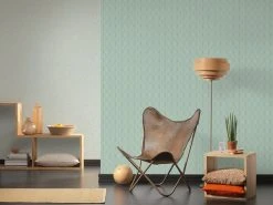 Vliestapete Designdschungel by Laura N.- blau metallic-grün- 10 Meter -Baumarkt Verkaufsgeschäft 9003737200 03 1600Wx1600H