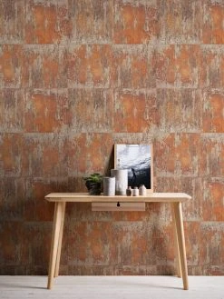 Vliestapete - MATERIAL - Stahlwand - braun-grau-metallic - 10 Meter -Baumarkt Verkaufsgeschäft 9003737800 03 1600Wx1600H