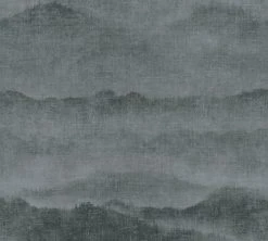 Vliestapete - PARADISE GARDEN - Berge - schwarz - 10 Meter