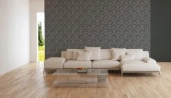 Vliestapete - schwarz-grau - 10 Meter -Baumarkt Verkaufsgeschäft 9003741900 03 1600Wx1600H