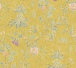 Vliestapete - gelb-grün - 10 Meter