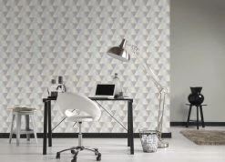 Vliestapete - blau-grau-braun - Modern - 10 Meter -Baumarkt Verkaufsgeschäft 9003747500 04 1600Wx1600H