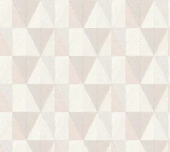 Vliestapete SCANDINAVIAN 2 - orange-rosa-grau - 10 Meter