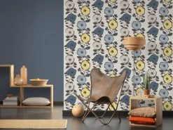 Vliestapete SCANDINAVIAN 2 - blau - 10 Meter -Baumarkt Verkaufsgeschäft 9003748400 03 1600Wx1600H