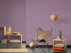Vliestapete SCANDINAVIAN 2 - lila Metallic - 10 Meter -Baumarkt Verkaufsgeschäft 9003749000 03 1600Wx1600H