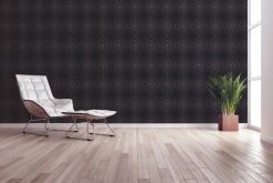 Vliestapete SCANDINAVIAN 2 - schwarz-lila - 10 Meter -Baumarkt Verkaufsgeschäft 9003749400 03 1600Wx1600H