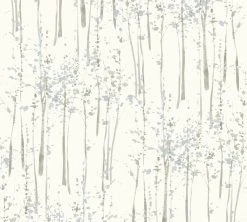 Vliesapete - blau-grau-weiß - Natur - 10 Meter