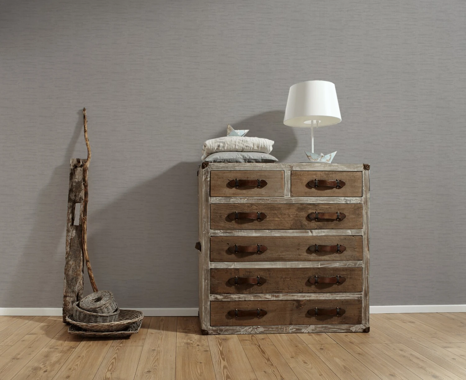 Vliesapete - braun - Uni - 10 Meter 3 Vliesapete - braun - Uni - 10 Meter – Bild 3