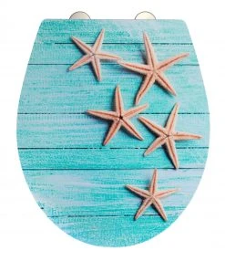 WENKO WC-Sitz MEDIASTER - Seesterne - Absenkautomatik