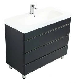 Stand Waschtisch - anthrazit Seidenglanz - 90 cm