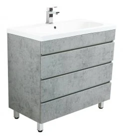 Stand Waschtisch - Betonoptik - 90 cm