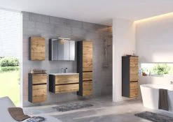 Waschtisch LUCCA - Wotan Eiche-grafitgrau - 100 cm -Baumarkt Verkaufsgeschäft 9004339400 03 1600Wx1600H