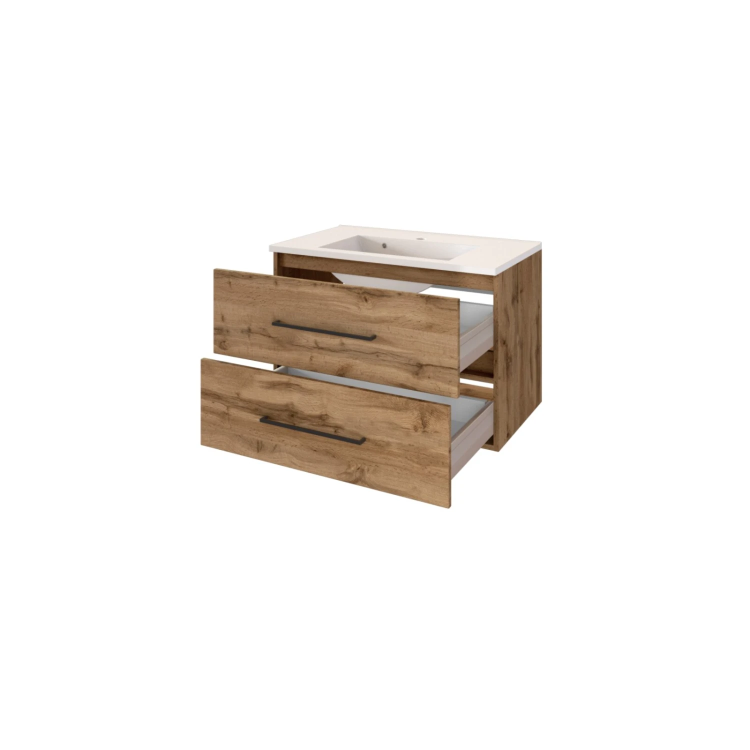 Waschtisch LUZERN - Wotaneiche - 80 cm breit 3 Waschtisch LUZERN - Wotaneiche - 80 cm breit – Bild 3