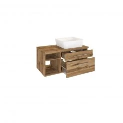 Waschtisch DAVOS - Wotaneiche - inklusive Becken - 90 cm -Baumarkt Verkaufsgeschäft 9004361800 03 1600Wx1600H