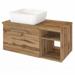 Waschtisch DAVOS - Wotaneiche - 90 cm breit