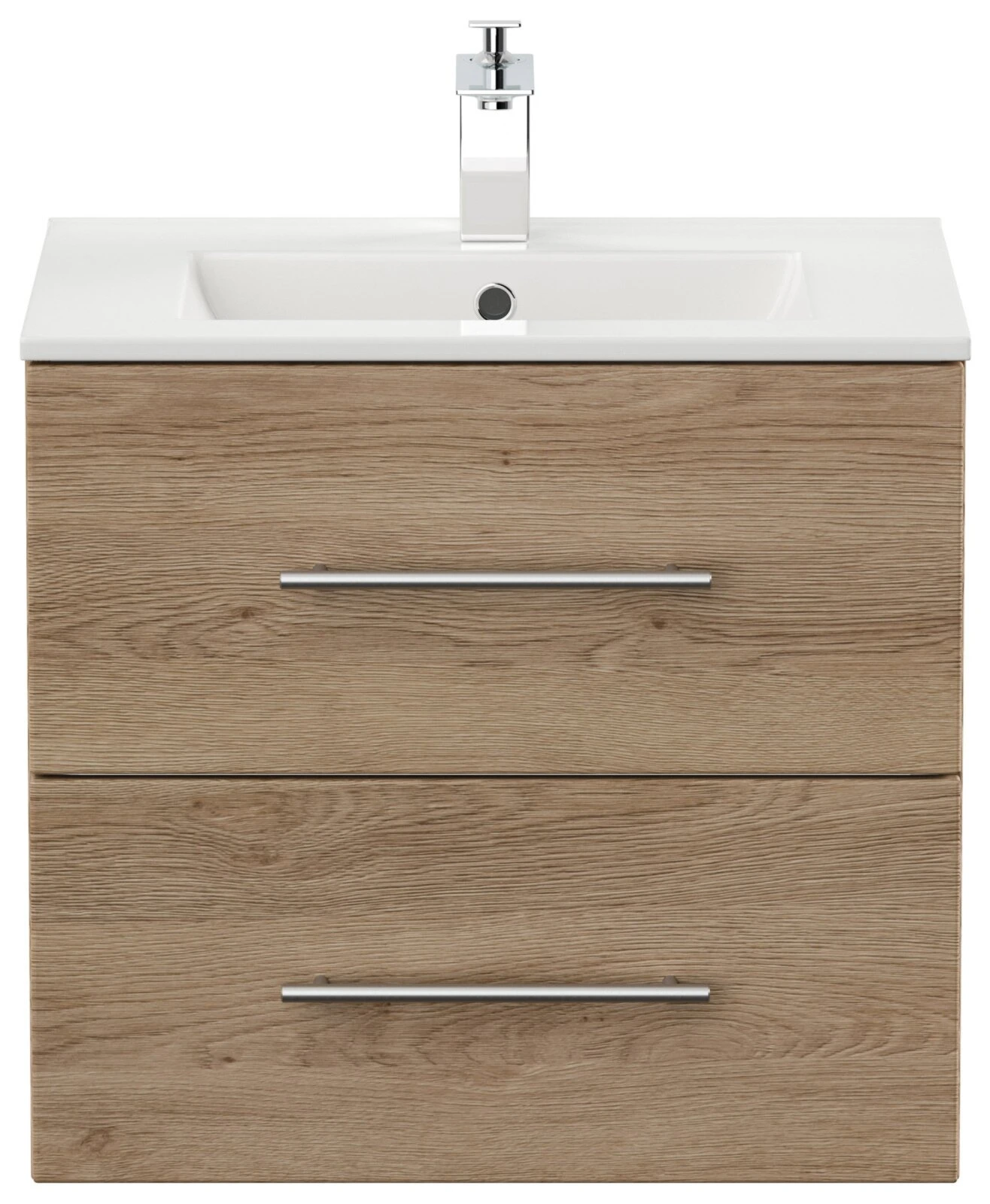 Waschtisch HOMELINE 60 - Eiche hell - mit Waschbecken - 61 cm 3 Waschtisch HOMELINE 60 - Eiche hell - mit Waschbecken - 61 cm – Bild 3