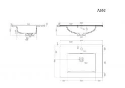 Waschtisch HOMELINE 60 - Betonoptik - mit Waschbecken - 61 cm -Baumarkt Verkaufsgeschäft 9004398800 04 1600Wx1600H