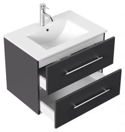 Waschtisch HOMELINE 70 - anthrazit Seidenglanz - mit Waschbecken - 71 cm 6 Waschtisch HOMELINE 70 - anthrazit Seidenglanz - mit Waschbecken - 71 cm -Baumarkt Verkaufsgeschäft 9004399000 03 1600Wx1600H