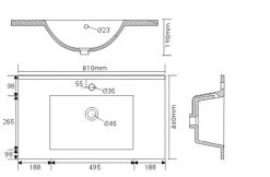 Waschtisch HOMELINE - Eiche hell - mit Waschbecken - 80 cm 7 Waschtisch HOMELINE - Eiche hell - mit Waschbecken - 80 cm -Baumarkt Verkaufsgeschäft 9004399500 04 1600Wx1600H