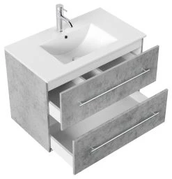 Waschtisch HOMELINE - beton - mit Waschbecken - 80 cm -Baumarkt Verkaufsgeschäft 9004399600 03 1600Wx1600H