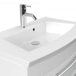 Waschtisch - weiß Hochglanz - mit Waschbecken - 82 cm -Baumarkt Verkaufsgeschäft 9004404900 03 1600Wx1600H